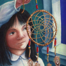 Aboriginal girl with dreamcatcher