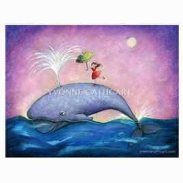 Girl on whale
