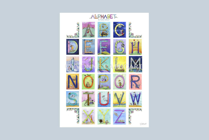 Alphabet Chart poster | YVONNE CATHCART